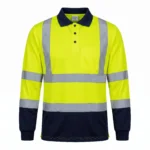FS241-ANSI Class 3 Hi-Viz Safety Navy Bottom Polo