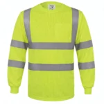 FS460-ANSI Class 3 Hi-Viz Safety Green Long Sleeve T-Shirt